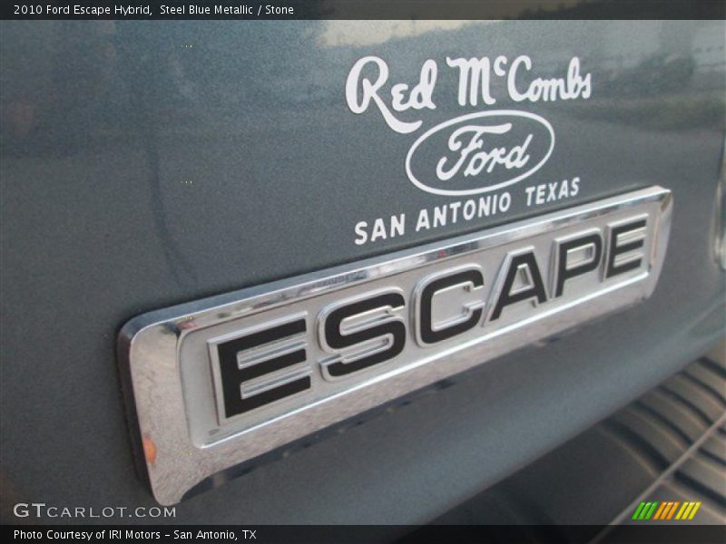 Steel Blue Metallic / Stone 2010 Ford Escape Hybrid