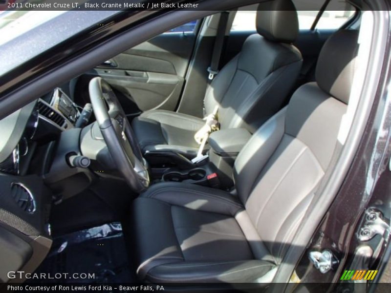 Black Granite Metallic / Jet Black Leather 2011 Chevrolet Cruze LT