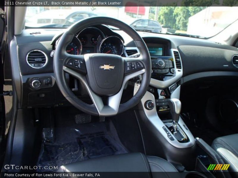 Black Granite Metallic / Jet Black Leather 2011 Chevrolet Cruze LT