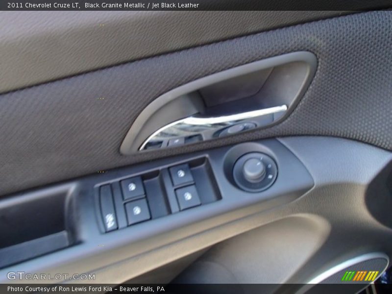 Black Granite Metallic / Jet Black Leather 2011 Chevrolet Cruze LT