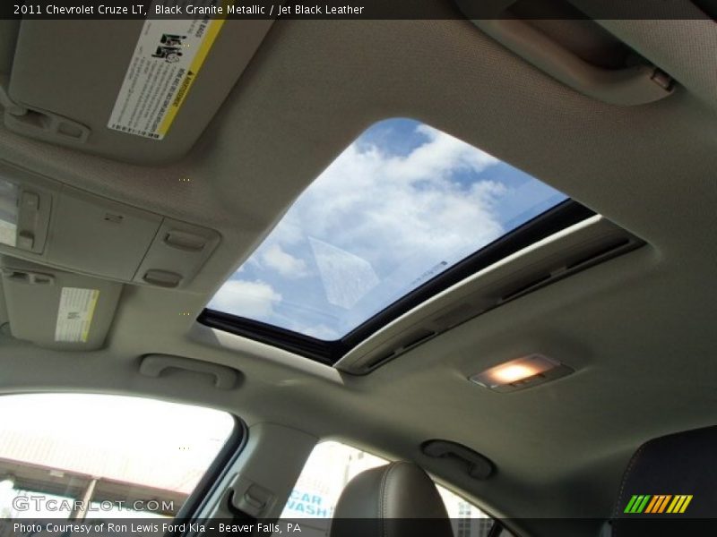 Black Granite Metallic / Jet Black Leather 2011 Chevrolet Cruze LT