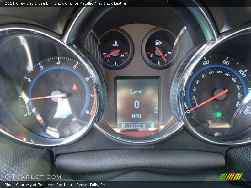 Black Granite Metallic / Jet Black Leather 2011 Chevrolet Cruze LT