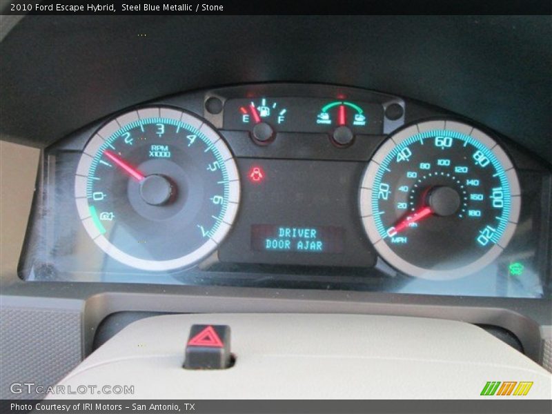 Steel Blue Metallic / Stone 2010 Ford Escape Hybrid