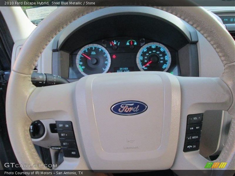 Steel Blue Metallic / Stone 2010 Ford Escape Hybrid