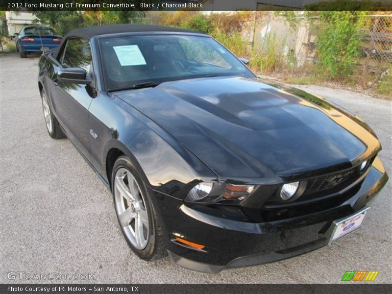 Black / Charcoal Black 2012 Ford Mustang GT Premium Convertible