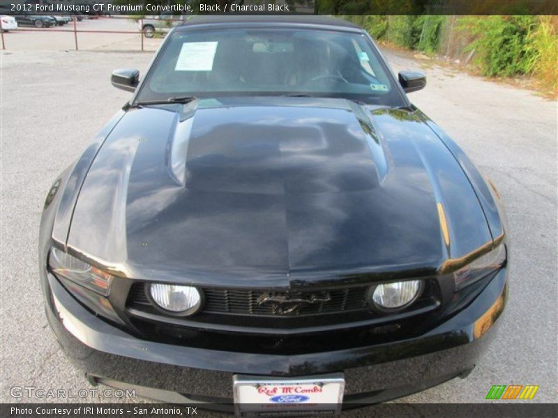 Black / Charcoal Black 2012 Ford Mustang GT Premium Convertible