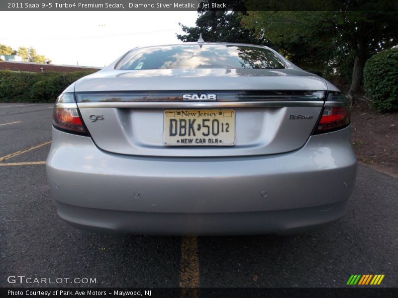 Diamond Silver Metallic / Jet Black 2011 Saab 9-5 Turbo4 Premium Sedan