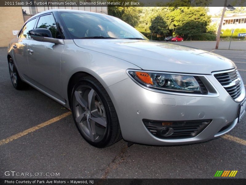 Diamond Silver Metallic / Jet Black 2011 Saab 9-5 Turbo4 Premium Sedan