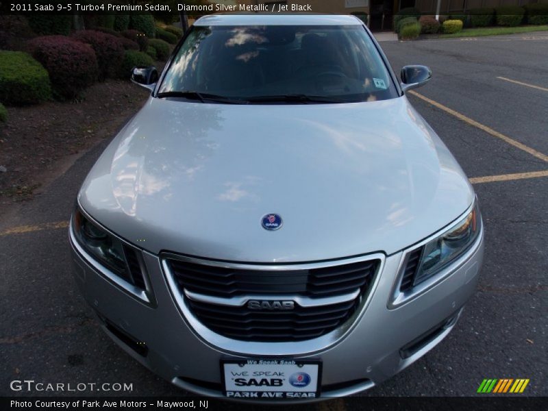Diamond Silver Metallic / Jet Black 2011 Saab 9-5 Turbo4 Premium Sedan