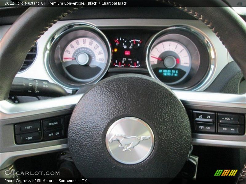 Black / Charcoal Black 2012 Ford Mustang GT Premium Convertible