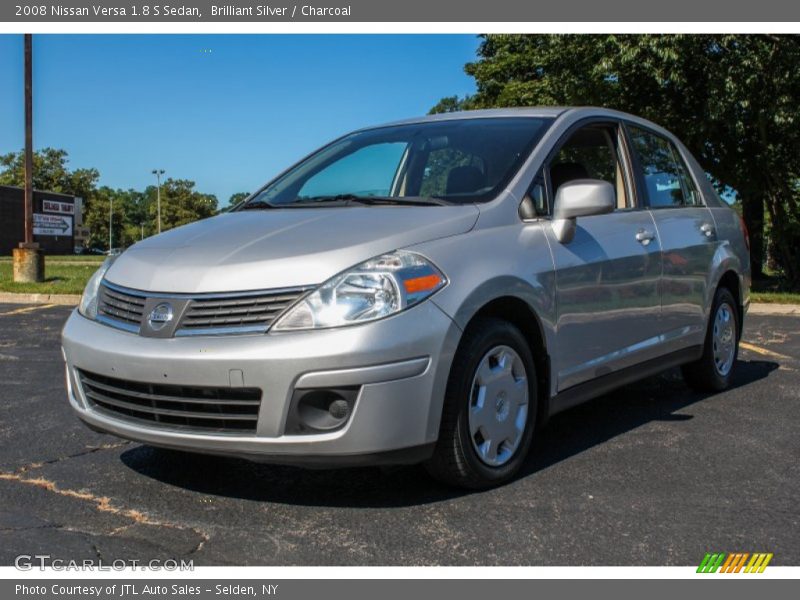 Brilliant Silver / Charcoal 2008 Nissan Versa 1.8 S Sedan