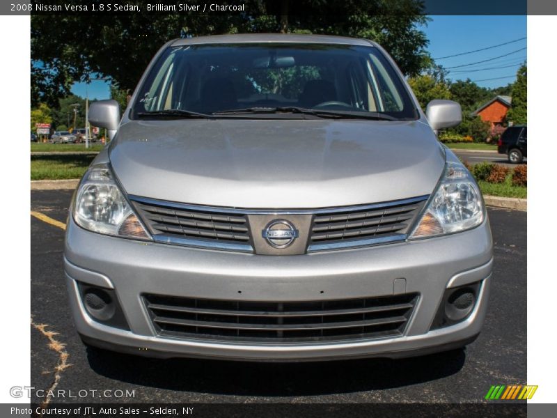 Brilliant Silver / Charcoal 2008 Nissan Versa 1.8 S Sedan