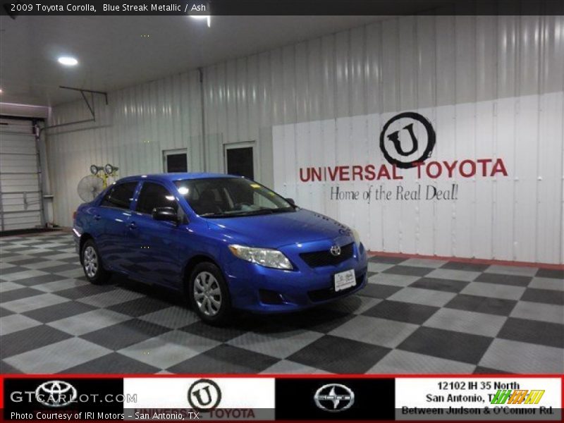 Blue Streak Metallic / Ash 2009 Toyota Corolla