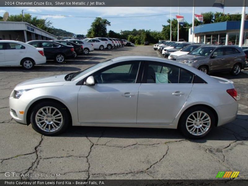 Silver Ice Metallic / Jet Black 2014 Chevrolet Cruze Eco