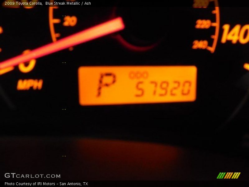 Blue Streak Metallic / Ash 2009 Toyota Corolla