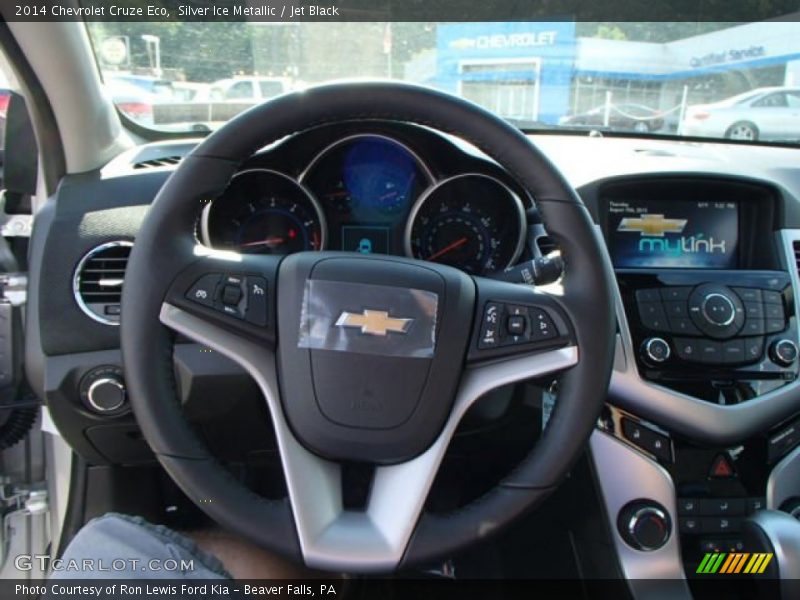 Silver Ice Metallic / Jet Black 2014 Chevrolet Cruze Eco