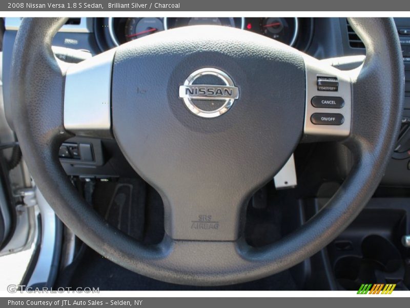Brilliant Silver / Charcoal 2008 Nissan Versa 1.8 S Sedan