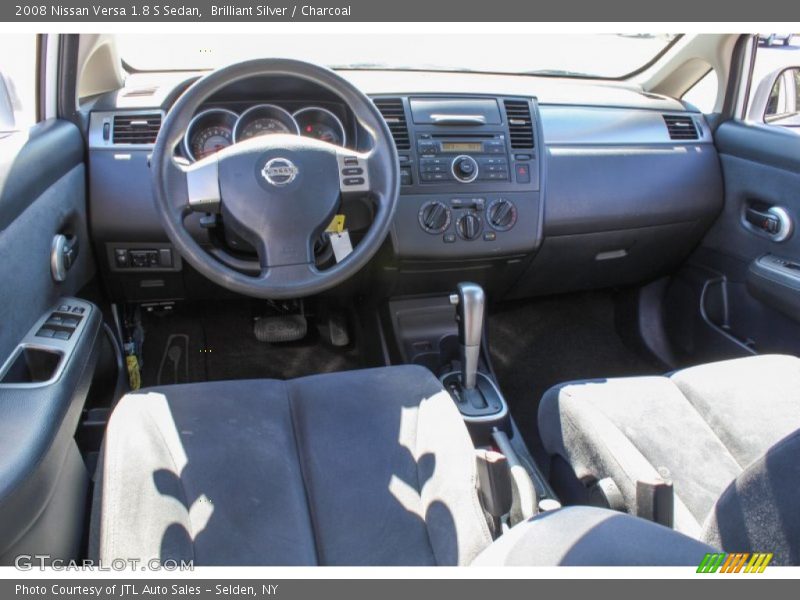 Brilliant Silver / Charcoal 2008 Nissan Versa 1.8 S Sedan