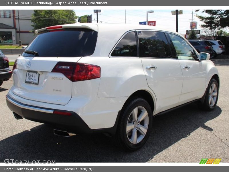 Aspen White Pearl / Parchment 2010 Acura MDX Technology