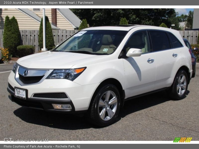 Aspen White Pearl / Parchment 2010 Acura MDX Technology