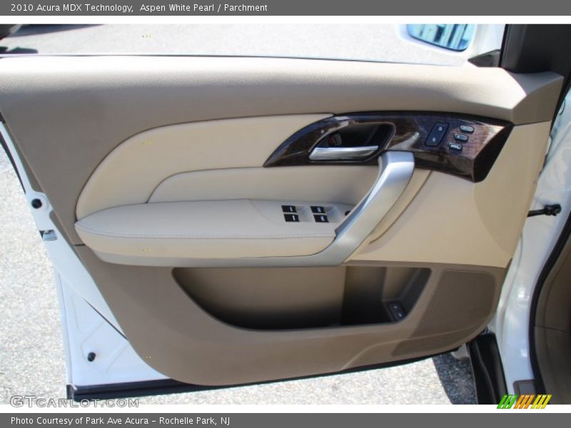 Aspen White Pearl / Parchment 2010 Acura MDX Technology