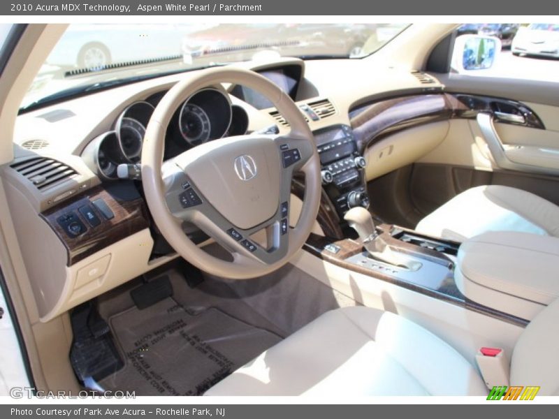 Aspen White Pearl / Parchment 2010 Acura MDX Technology