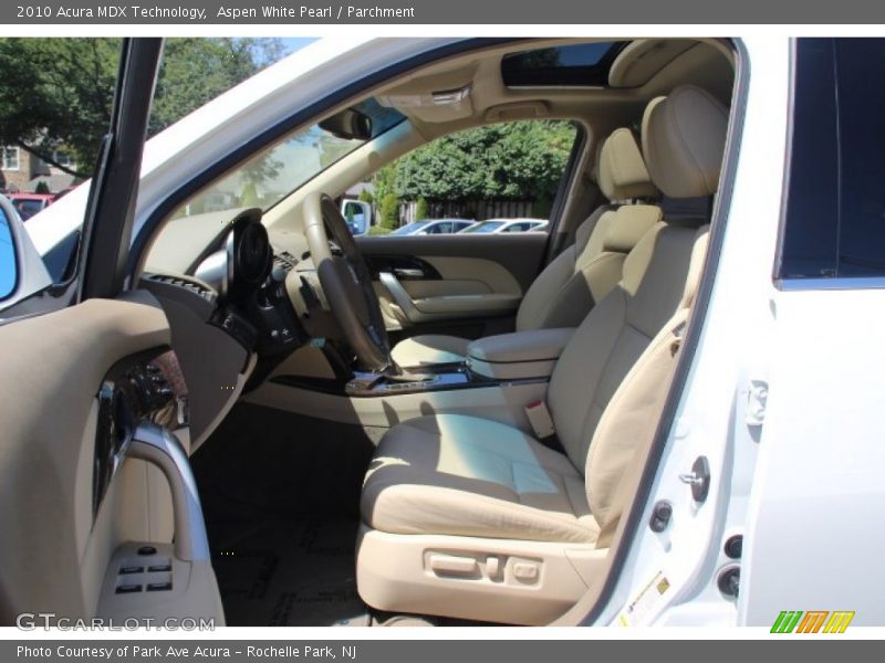Aspen White Pearl / Parchment 2010 Acura MDX Technology