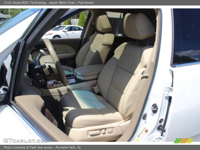 Aspen White Pearl / Parchment 2010 Acura MDX Technology