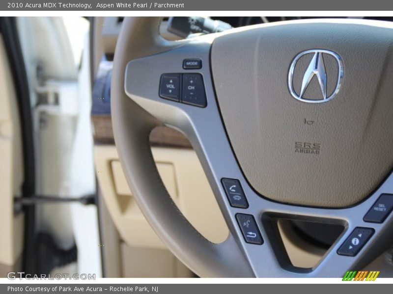 Aspen White Pearl / Parchment 2010 Acura MDX Technology