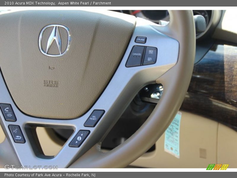 Aspen White Pearl / Parchment 2010 Acura MDX Technology