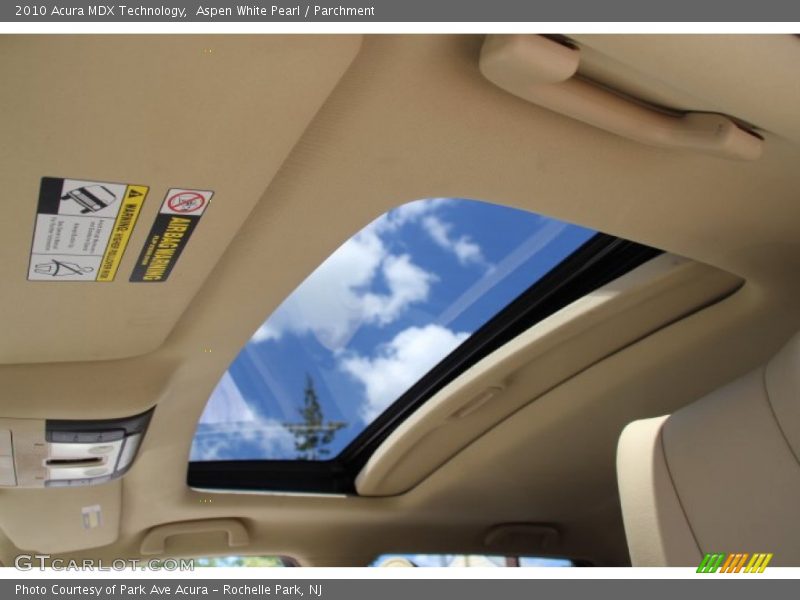 Aspen White Pearl / Parchment 2010 Acura MDX Technology