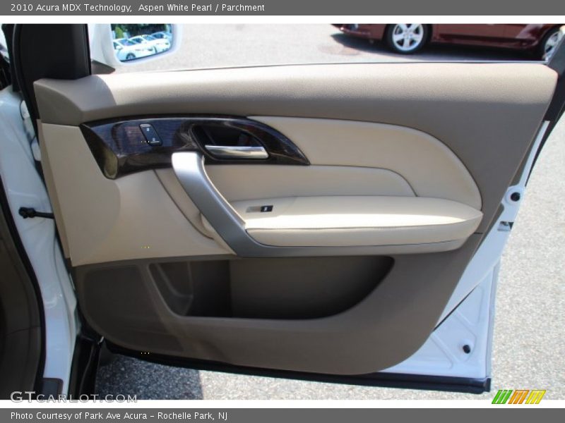 Aspen White Pearl / Parchment 2010 Acura MDX Technology