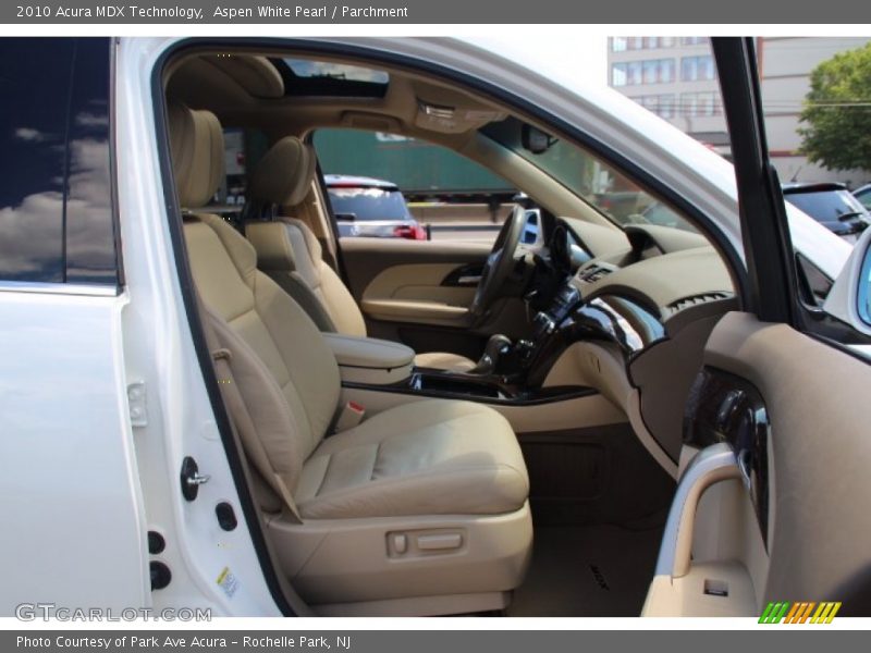 Aspen White Pearl / Parchment 2010 Acura MDX Technology
