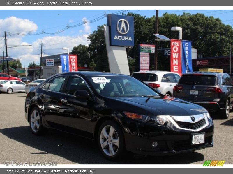 Crystal Black Pearl / Ebony 2010 Acura TSX Sedan