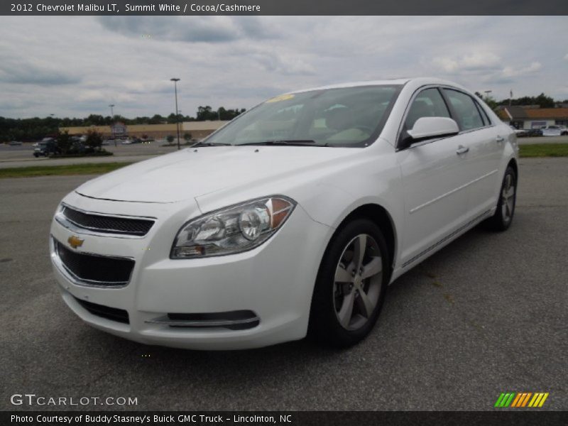 Summit White / Cocoa/Cashmere 2012 Chevrolet Malibu LT