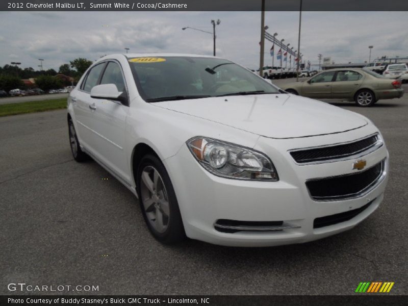 Summit White / Cocoa/Cashmere 2012 Chevrolet Malibu LT