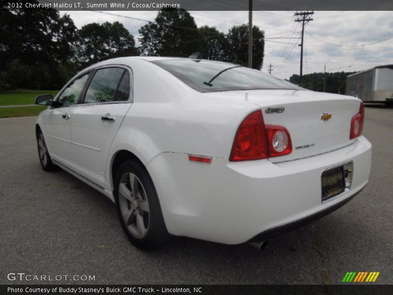 Summit White / Cocoa/Cashmere 2012 Chevrolet Malibu LT