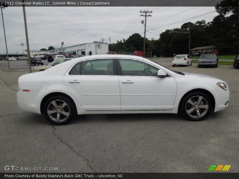 Summit White / Cocoa/Cashmere 2012 Chevrolet Malibu LT