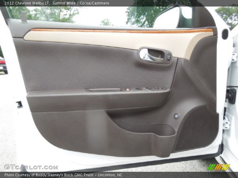 Summit White / Cocoa/Cashmere 2012 Chevrolet Malibu LT