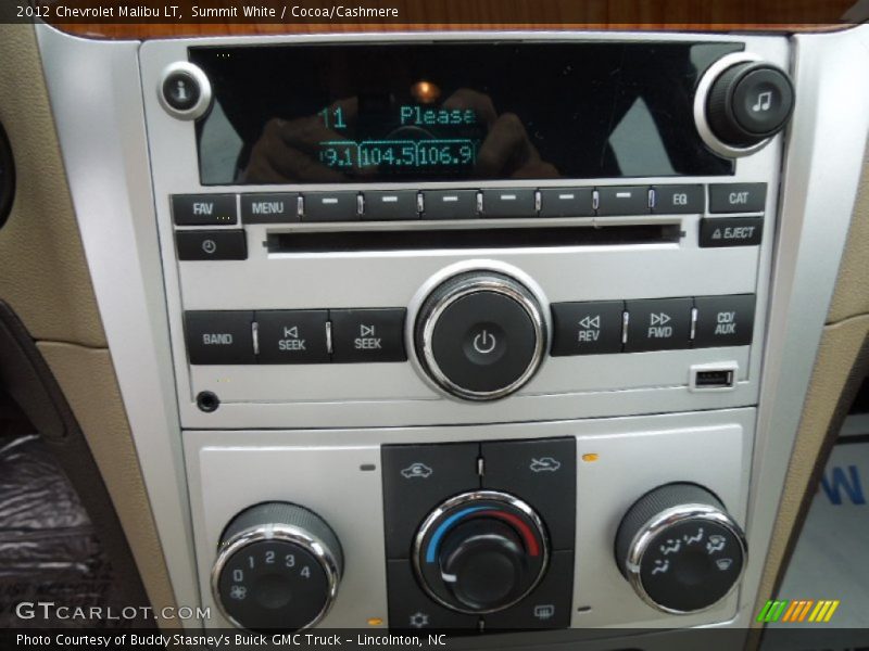 Summit White / Cocoa/Cashmere 2012 Chevrolet Malibu LT