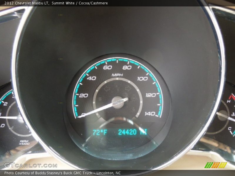Summit White / Cocoa/Cashmere 2012 Chevrolet Malibu LT