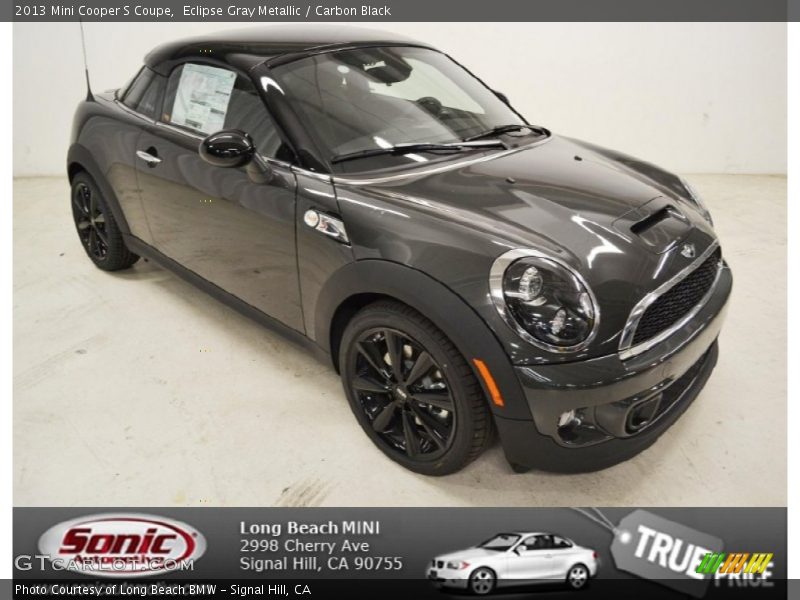 Eclipse Gray Metallic / Carbon Black 2013 Mini Cooper S Coupe