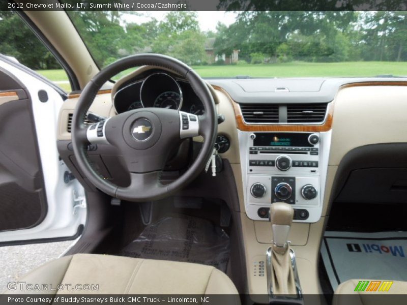 Summit White / Cocoa/Cashmere 2012 Chevrolet Malibu LT