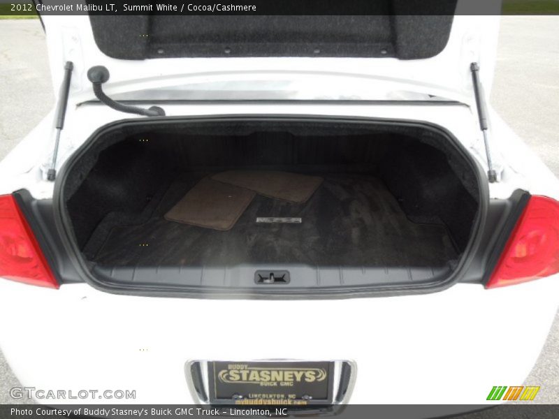 Summit White / Cocoa/Cashmere 2012 Chevrolet Malibu LT