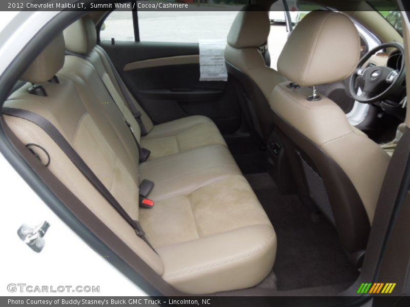 Summit White / Cocoa/Cashmere 2012 Chevrolet Malibu LT