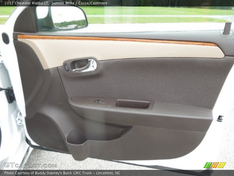 Summit White / Cocoa/Cashmere 2012 Chevrolet Malibu LT