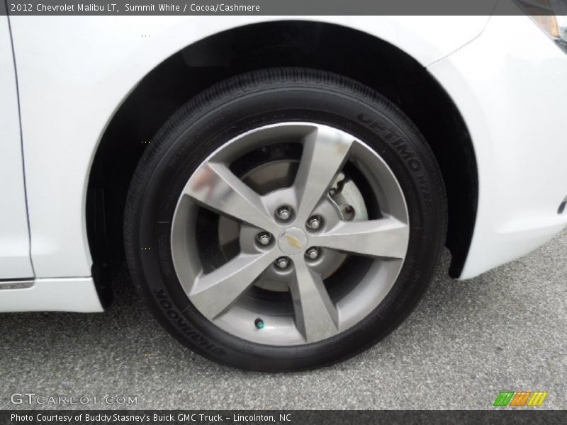 Summit White / Cocoa/Cashmere 2012 Chevrolet Malibu LT