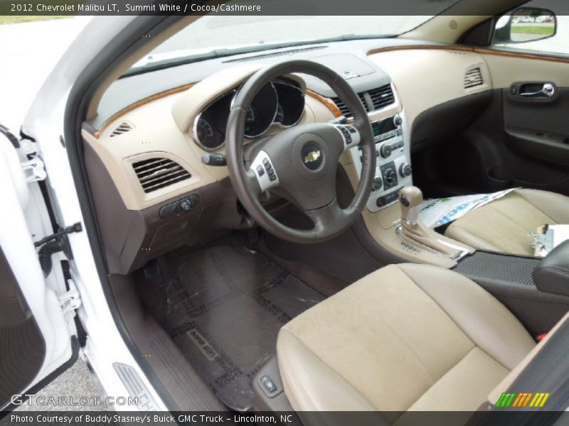 Summit White / Cocoa/Cashmere 2012 Chevrolet Malibu LT