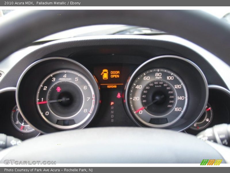 Palladium Metallic / Ebony 2010 Acura MDX