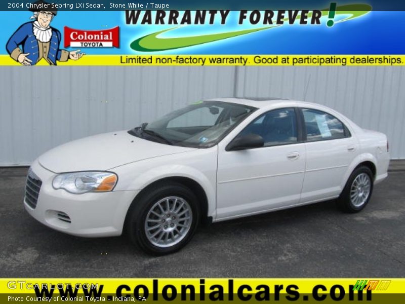 Stone White / Taupe 2004 Chrysler Sebring LXi Sedan